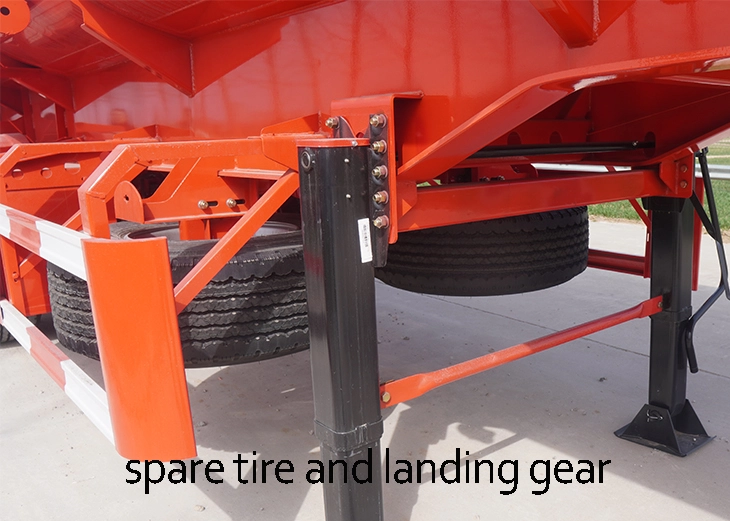 Detailed view of Tongya tanker truck chassis