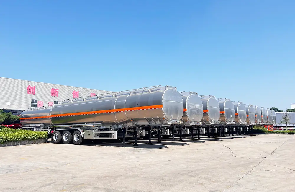 China-made fuel tanker trailers