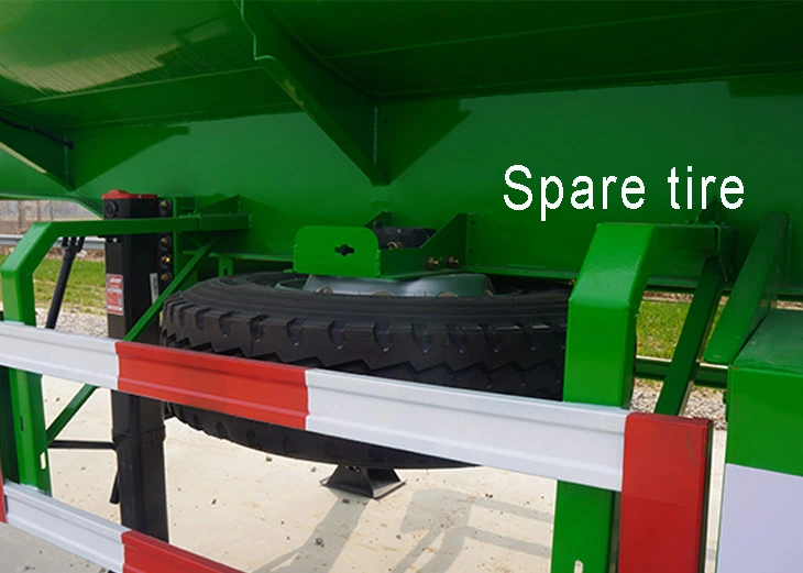 spare tire of diesel fuel tanker trailer