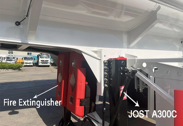 Tongya crude oil tanker trailer safety valve and braking system